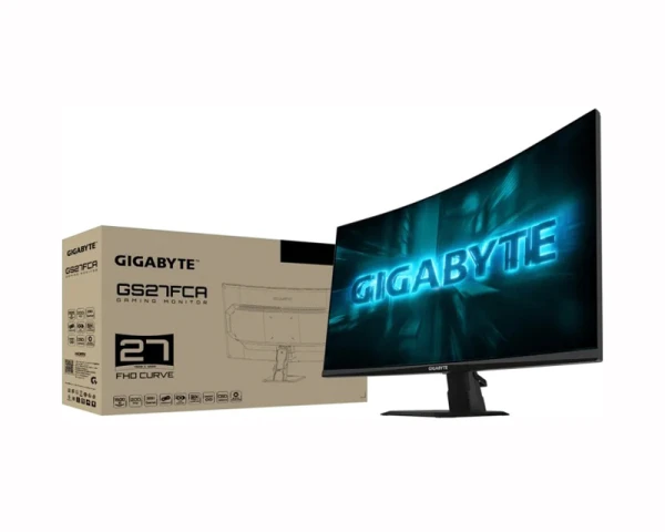 GIGABYTE 27 inča GS27FCA FHD 1920x1080 SS-VA 200 Hz FreeSync Premium zakrivljeni gaming monitor 